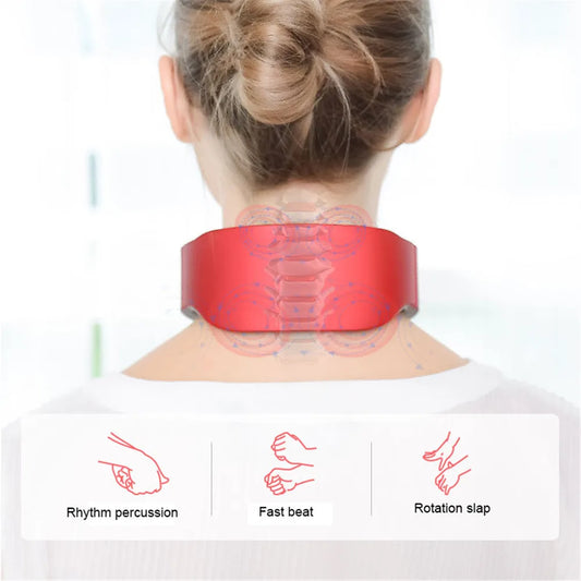 Masseur Cervical EMS Infrarouge Intelligent — Chaleur Profonde & Traction