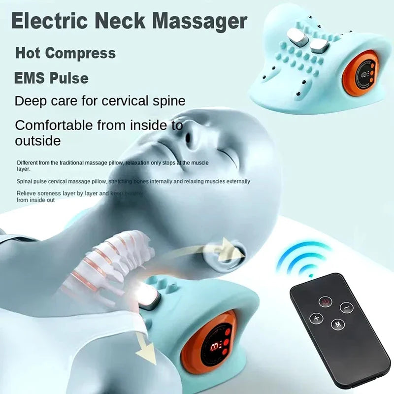 Oreiller Masseur Cervical Chauffant EMS — Détente & Réparation