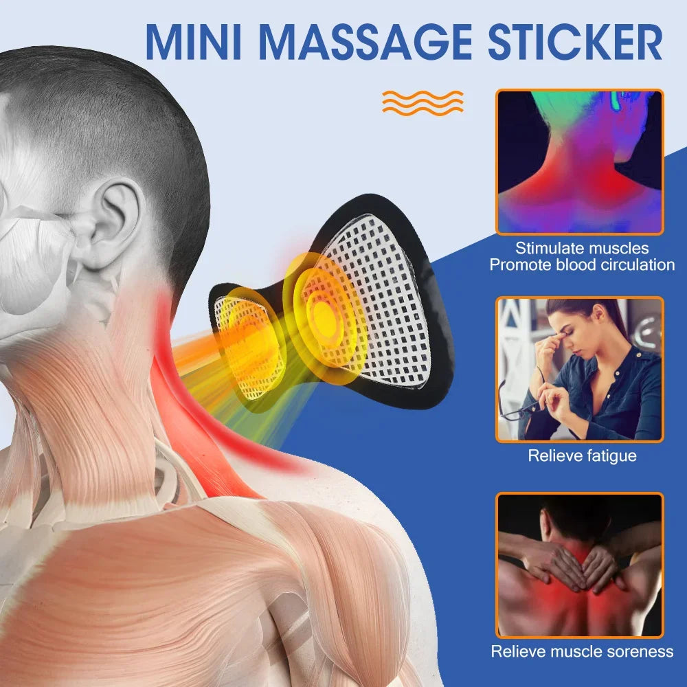 Patch Masseur EMS Basse Fréquence — Soulagement Doux des Douleurs