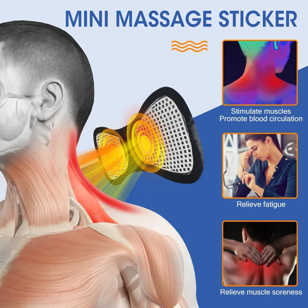 Patch Masseur EMS Cervical Pro — Soulagement Express Sans Fil