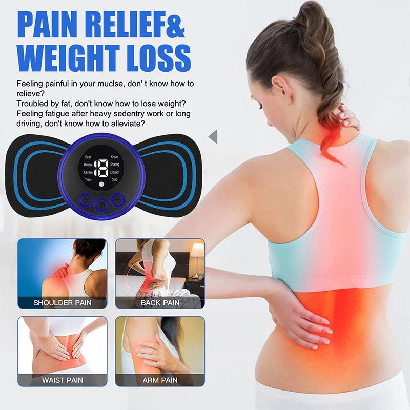Stimulateur Musculaire EMS — 8 Modes | Nuque, Dos, Épaules & Plus