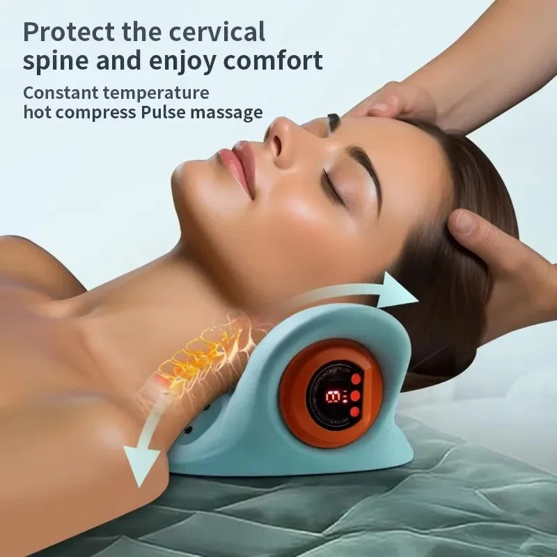 Oreiller Masseur Cervical Chauffant EMS — Détente & Réparation