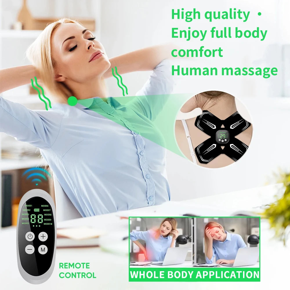 Patch Masseur Corps & Cou EMS — Toutes Zones