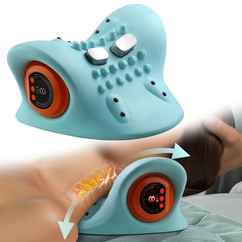 Oreiller Masseur Cervical Chauffant EMS — Détente & Réparation