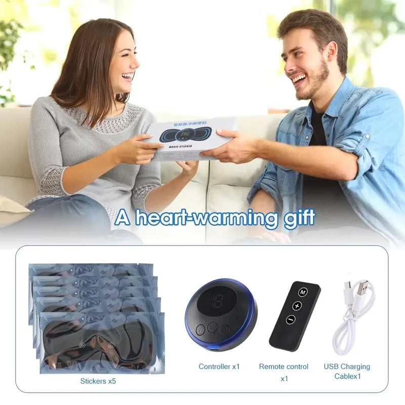 Patch Masseur EMS Cervical Pro — Soulagement Express Sans Fil