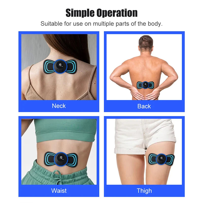 Stimulateur Musculaire EMS — 8 Modes | Nuque, Dos, Épaules & Plus