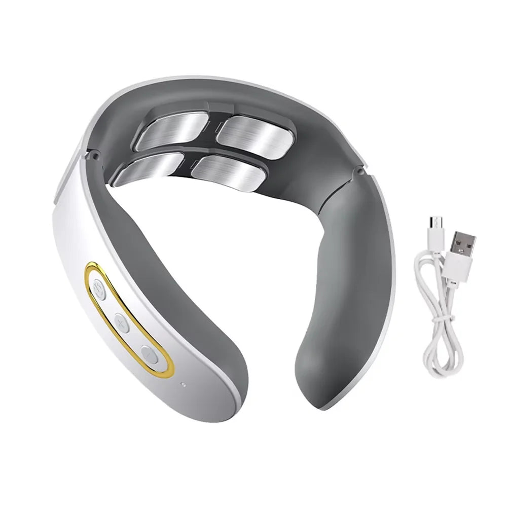 Masseur Cervical EMS Infrarouge Intelligent — Chaleur Profonde & Traction