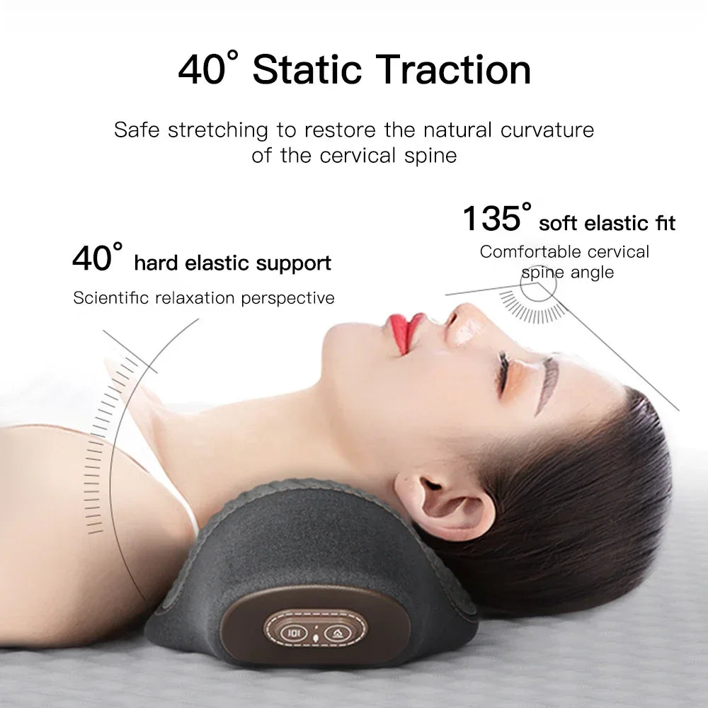 Masseur Cervical ZenFlow Pro — Chaleur 40°C + EMS | Soulage Nuque & Épaules